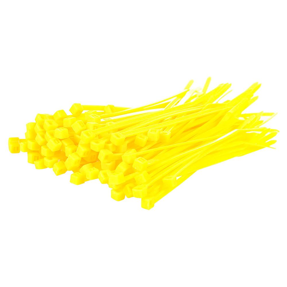 Plastic Cable Tie (conf.100 Pcs) 4.8 X 190 Yellow - Grafite Offroad