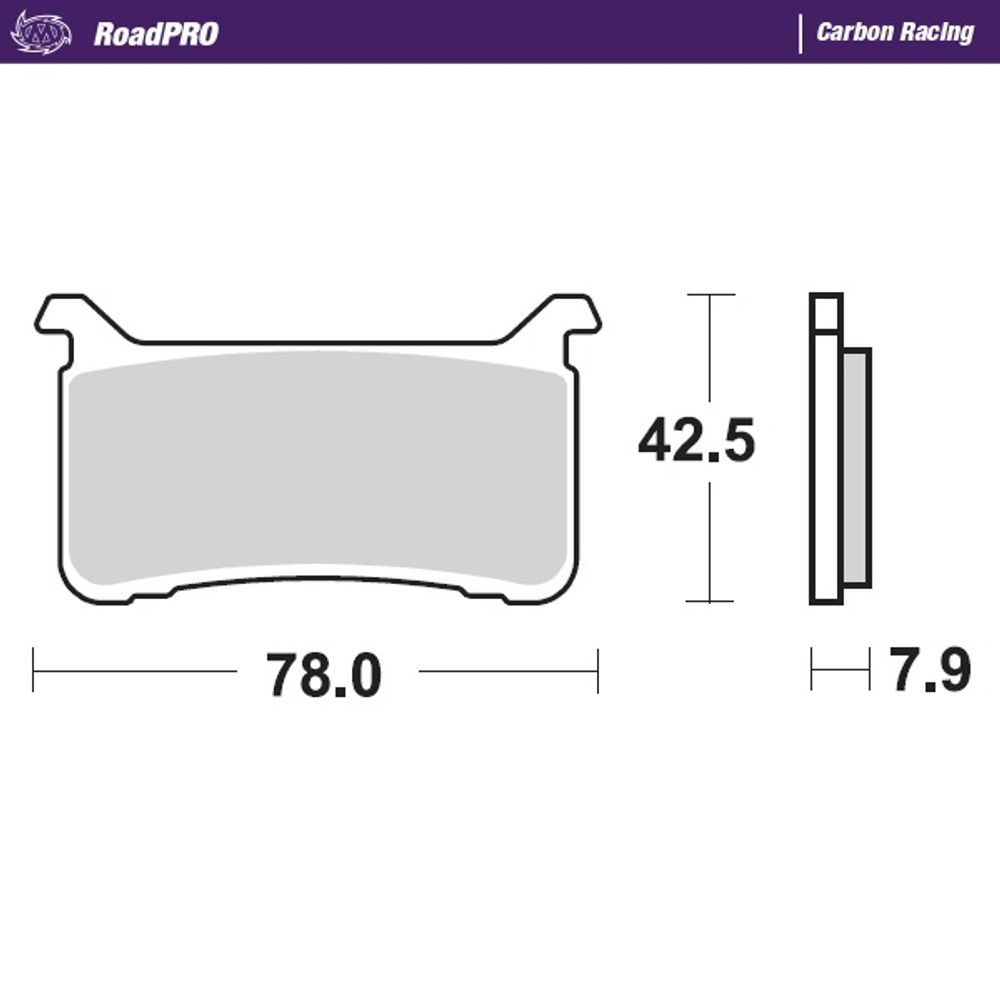 Brake Pads Roadpro Carbon Racing - Front - Grafite Offroad
