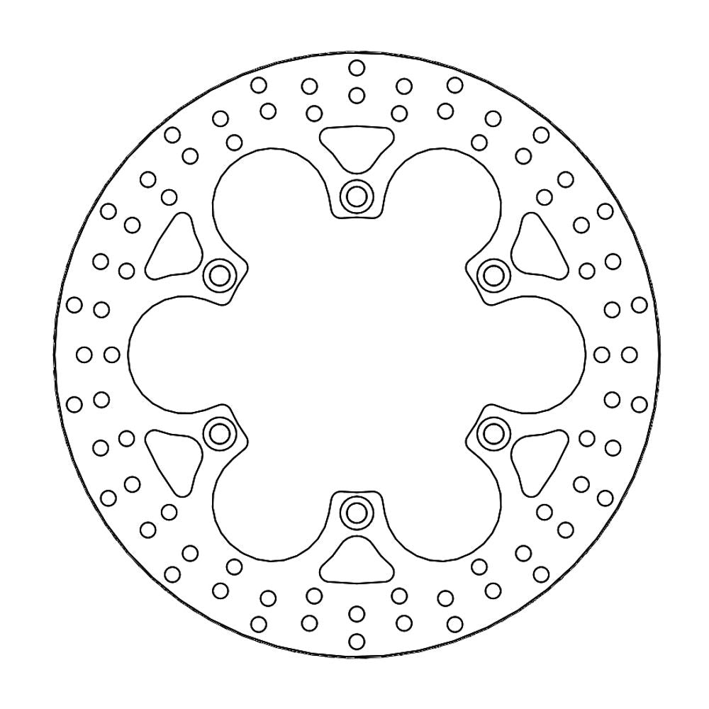 Brake Disc Road Halo - Front - Honda: Nt650, Vf750, Vt1100, St1100 P.e., Triumph: Legend 900tt, Thunderbird 900, Adventurer 900 - Grafite Offroad