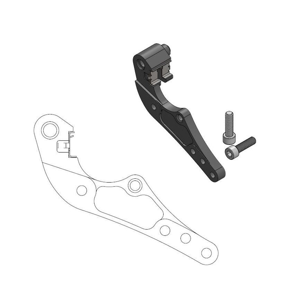 Off-road Brake Caliper Adapter 298mm Rally Rotor - Husqvarna Incl. Clip, for Magura Caliper - Grafite Offroad