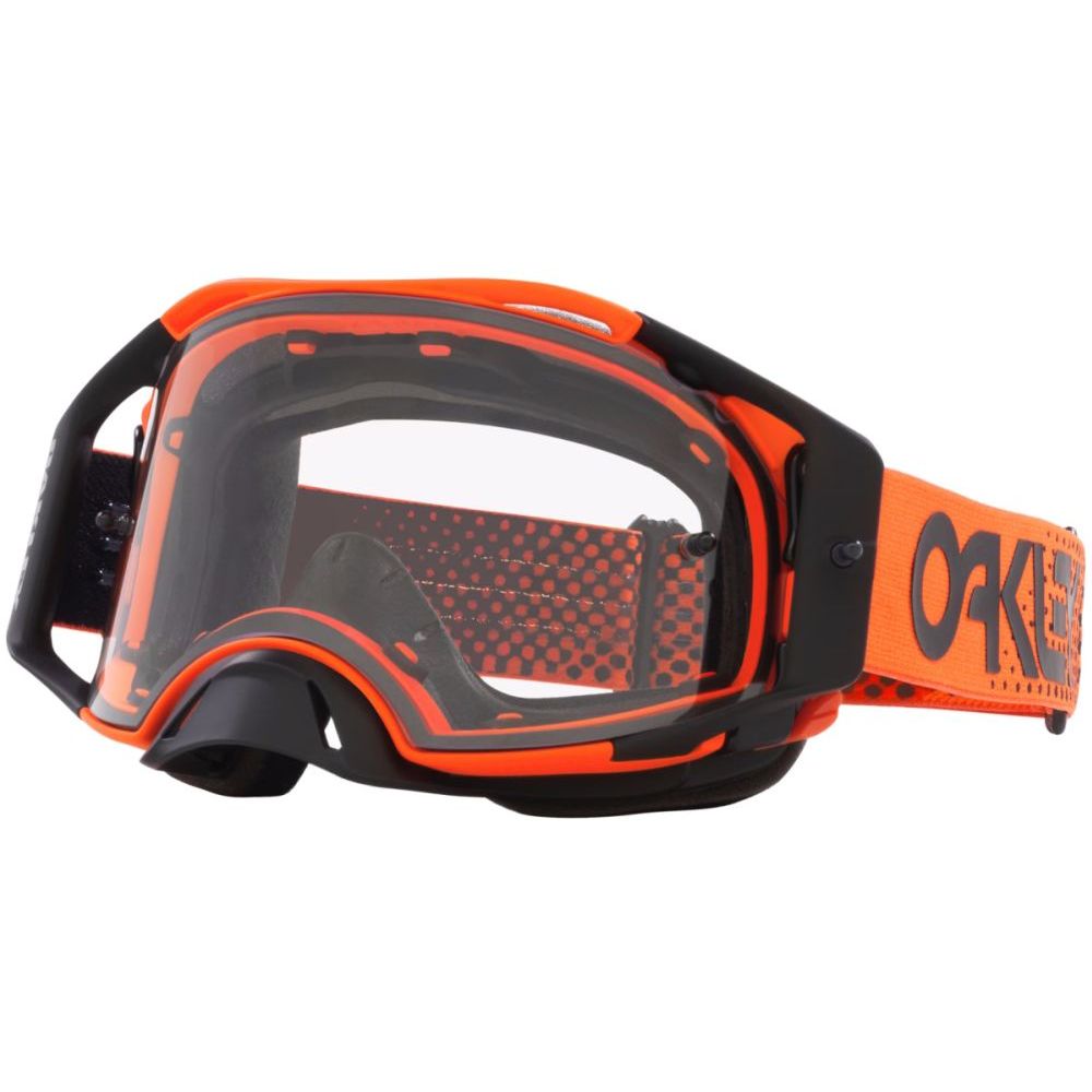 AIRBRAKE Goggles, Orange Moto, Clear