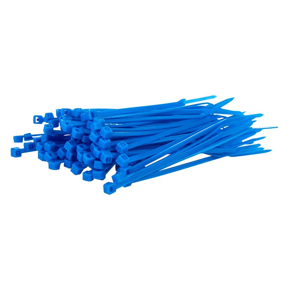 Plastic Cable Tie (conf.100 Pcs) 4.8 X 190 Blue - Grafite Offroad