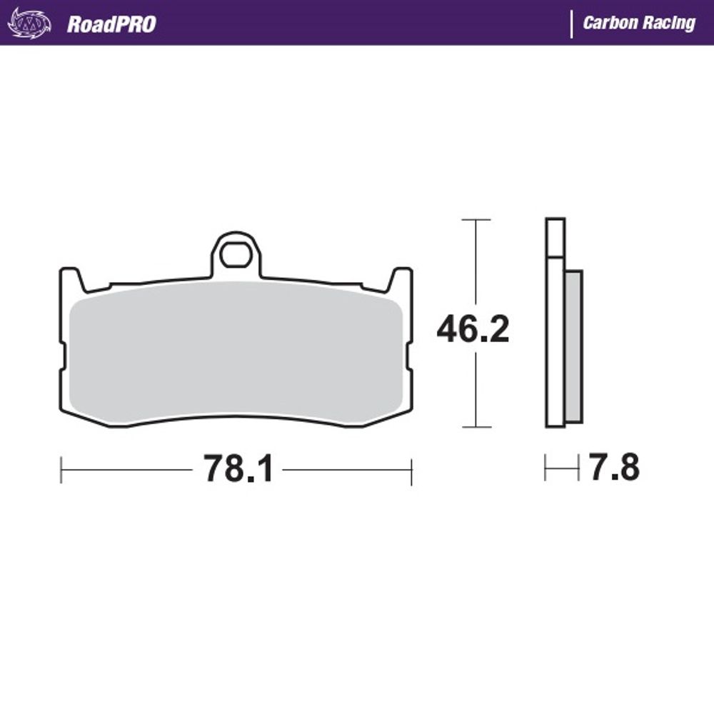 Brake Pads Roadpro Carbon Racing - Front - Grafite Offroad