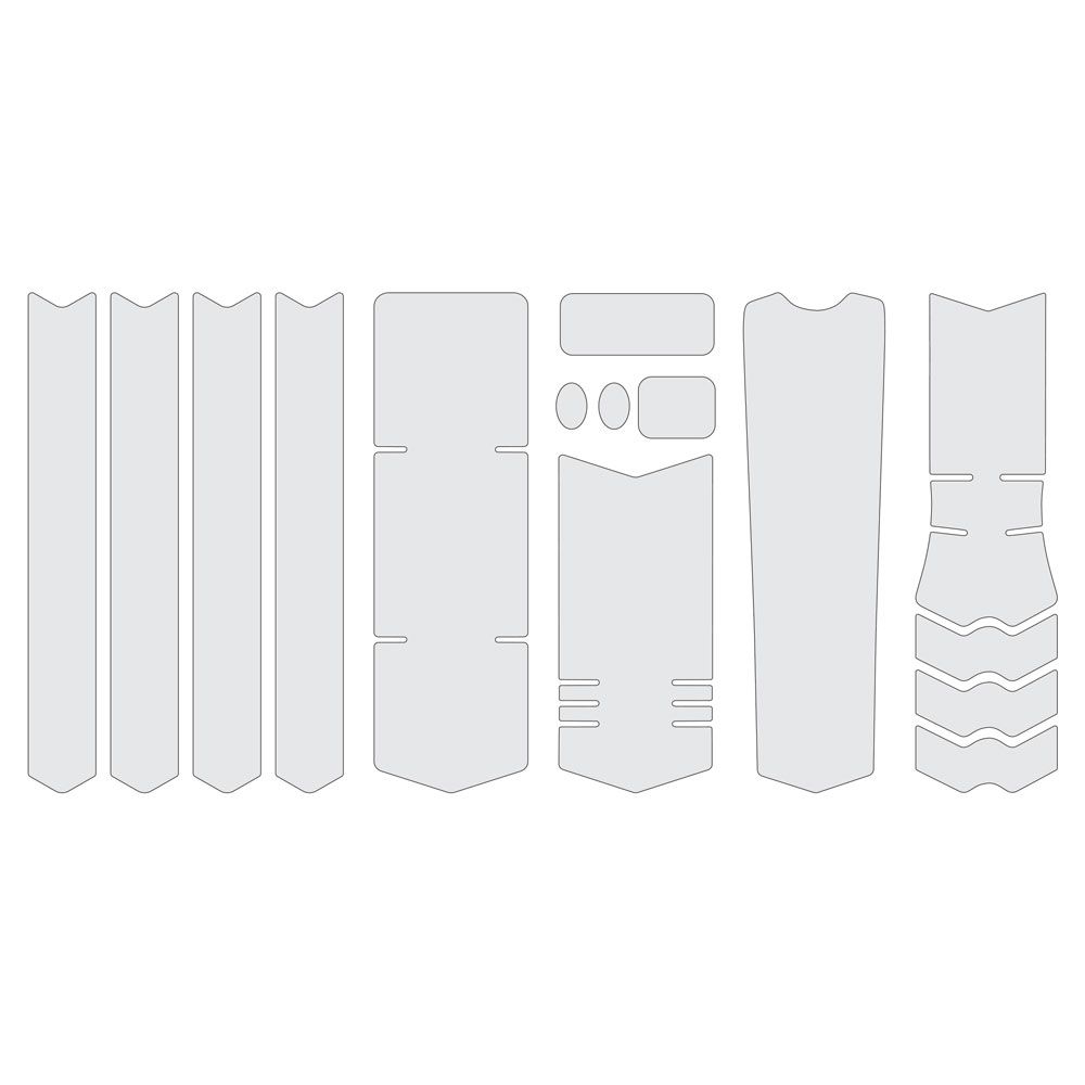 Frame Guard Kit Xl - One Color Opaque Clear - Grafite Offroad