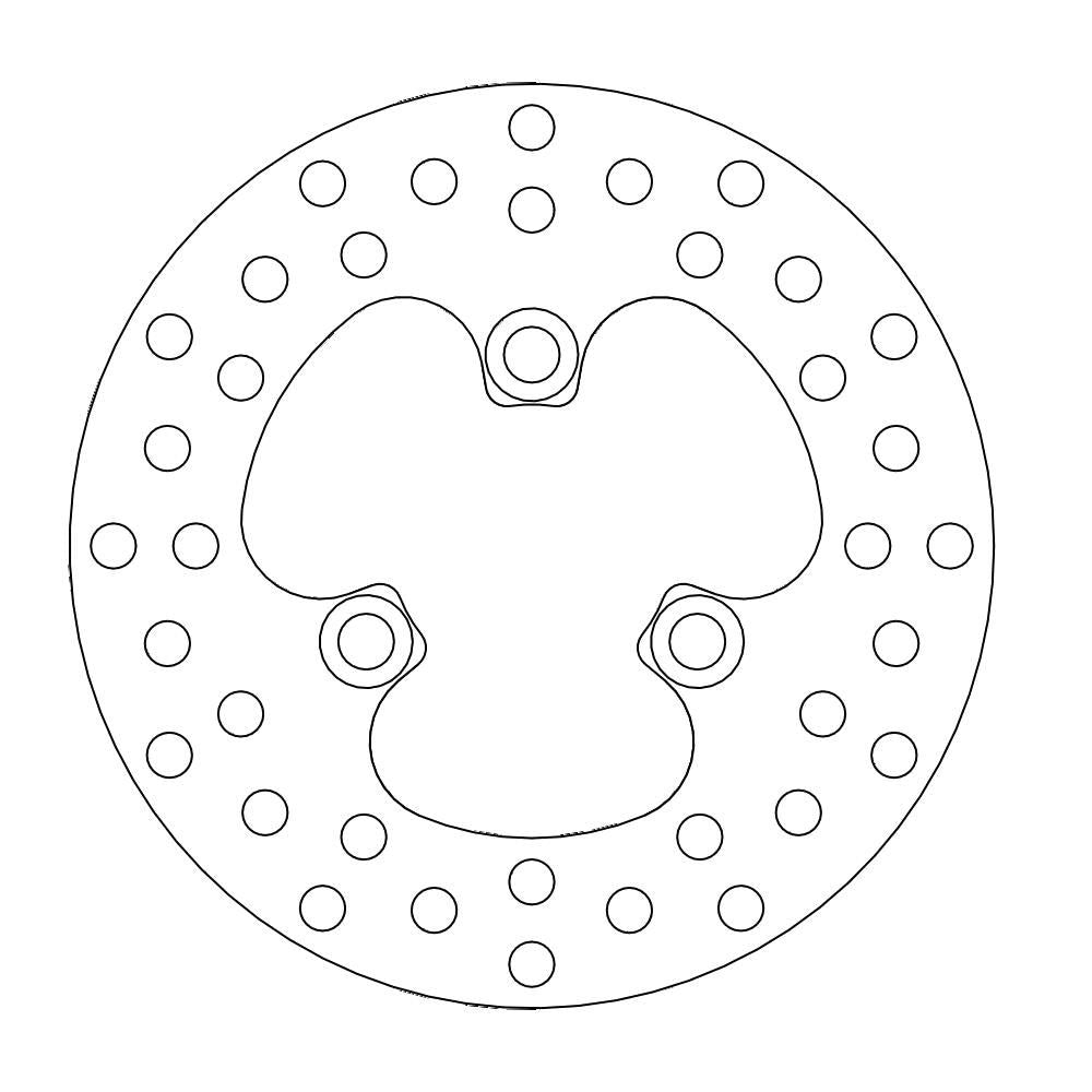 Brake Disc Atv Halo - Front - Honda: Trx250r/x, Trx300ex, 400ex - Grafite Offroad