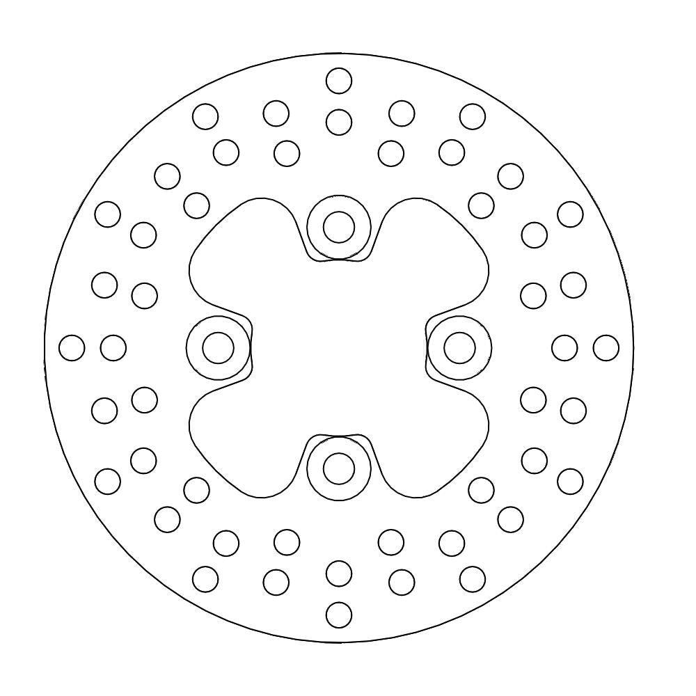 Brake Disc Atv Halo - Front - Yamaha: Banshee Yzf350, Warrior Yfm350, Raptor - Grafite Offroad