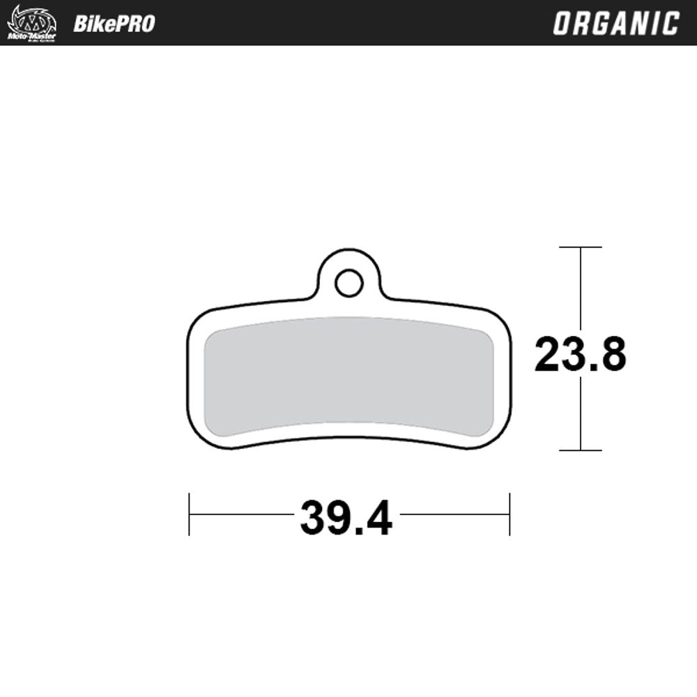 Brake Pad Bicycle Organic - Shimano D Type - Grafite Offroad