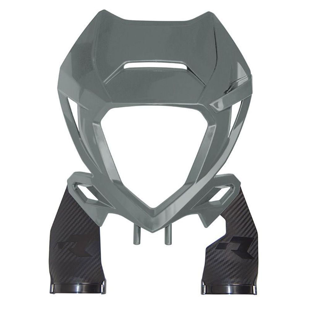 Front Headlight Rep. Plastic with Triple Clam Protectors Quantum Grey Beta Rr 20-.. - Grafite Offroad
