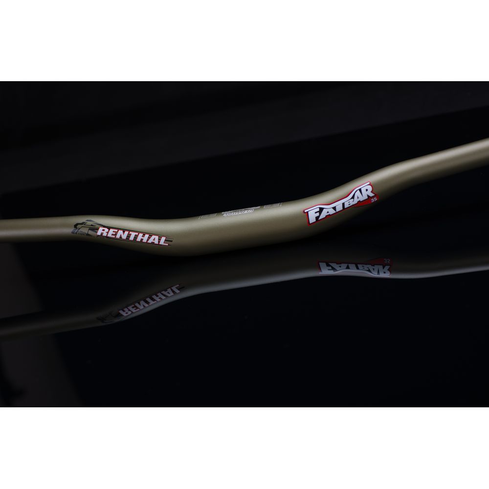 Renthal Handlebar | Fatbar | Aluminum 35mm | R: 10mm | Gold - Grafite Offroad