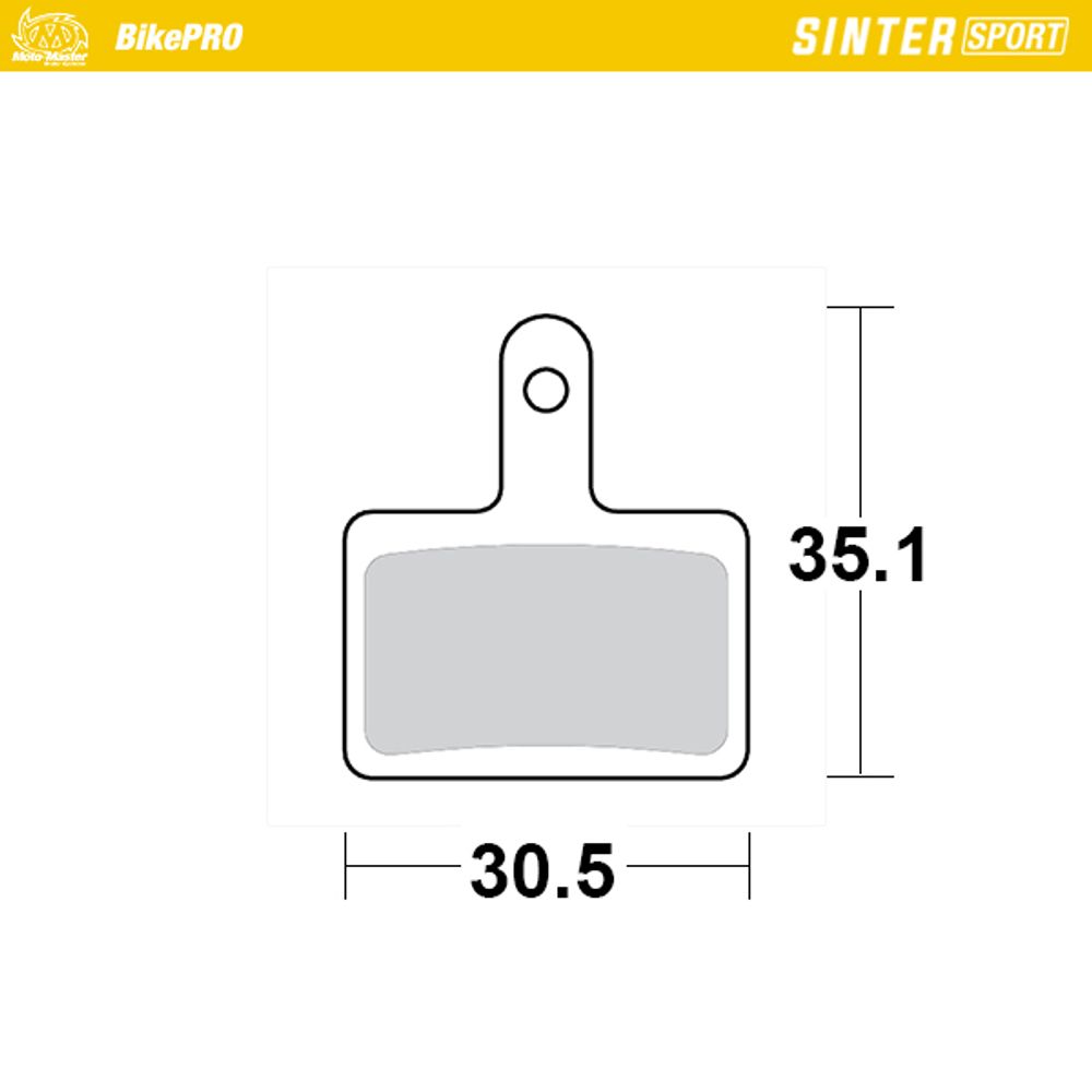 Brake Pads Bicycle Sinter Sport: Shimano B Type - Grafite Offroad