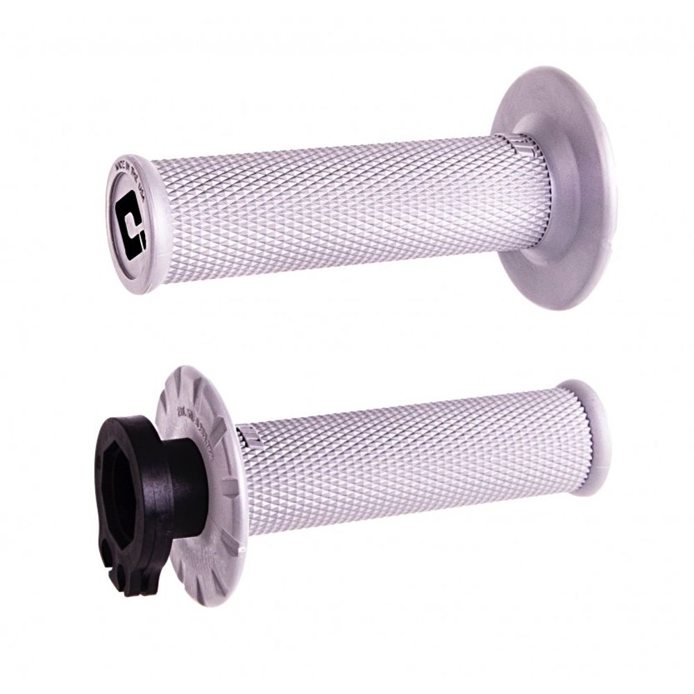 No-waffle Mx Lock-on Grip Set White Pro Soft