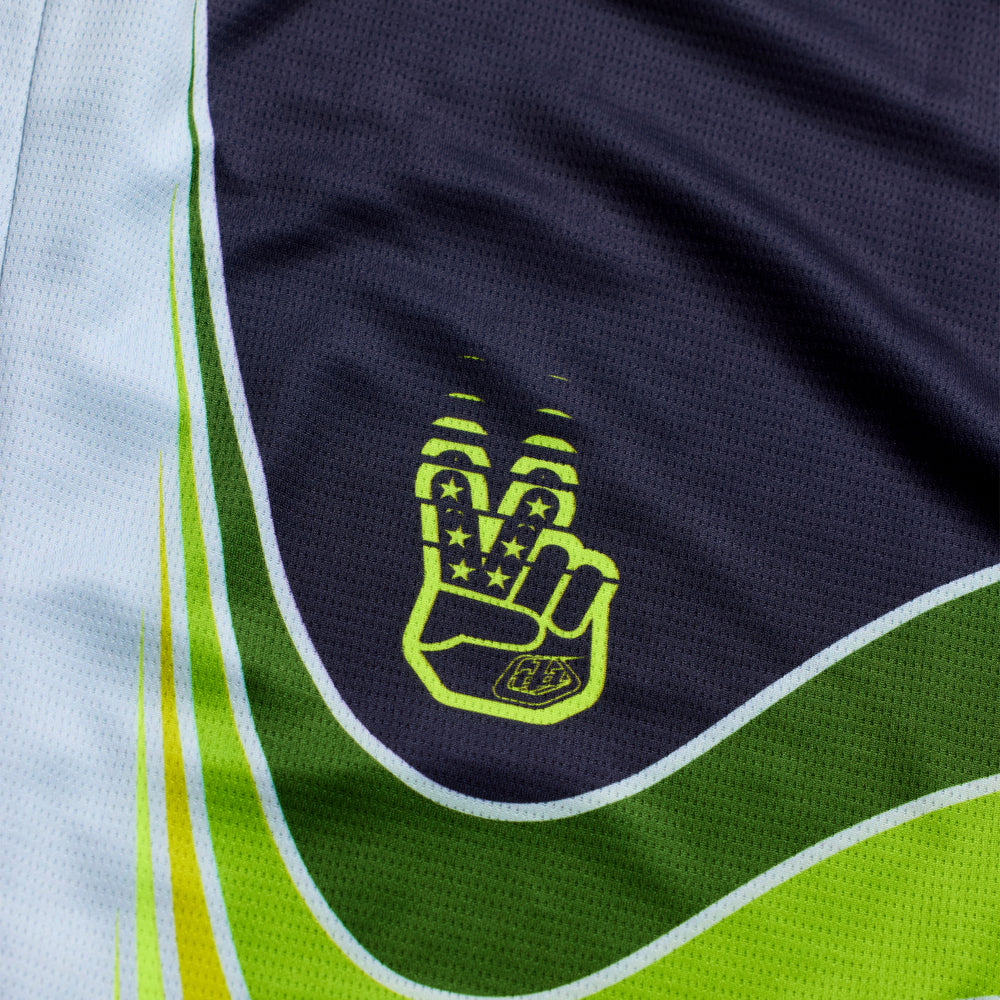 Maille GP Pro - Stagger - Noir / Jaune fluo - M Troy Lee Designs