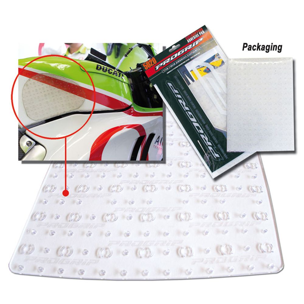 Side Gripping Adhesive Pad Set 3pz Trasparent 210x160mm - Grafite Offroad