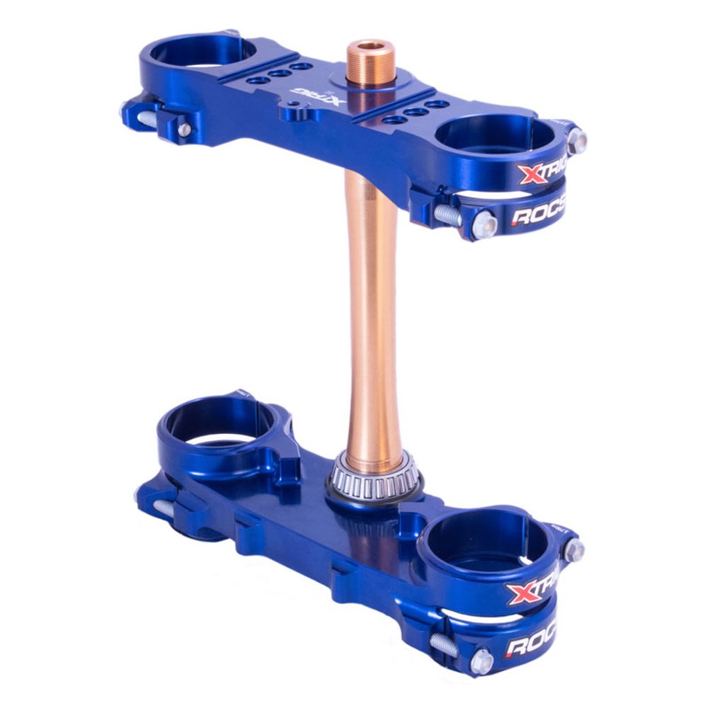Xtrig Triple Clamp Rocs-tech Fixed Off-set 22mm Yamaha Yz250f 24-.. Yz450f 23-.. Blue - Grafite Offroad