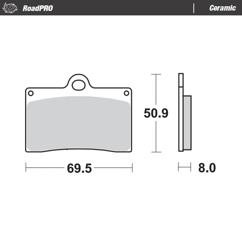 Brake Pads Roadpro Ceramic - Front - Grafite Offroad