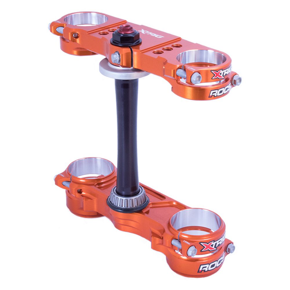 Triple Clamp Xtrig Rocs Pro Orange Color Kit M12 Up-down Axle Ktm Sx Sxf 23-.. Husqvarna Fc Tc 23-.. Offset 20-22 - Grafite Offroad