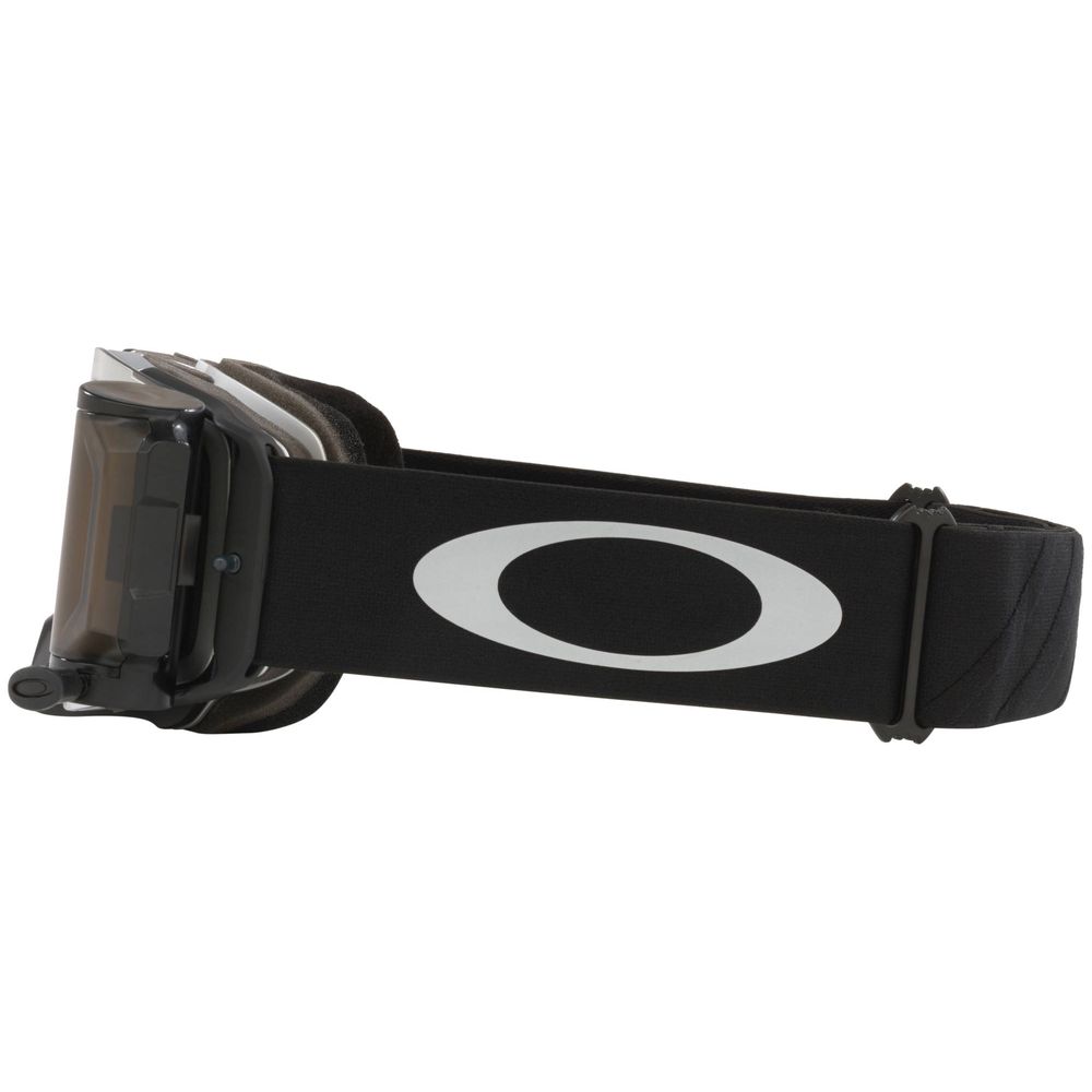 FRONT LINE Goggles, Tuff B. Black, Clear Roll-Off