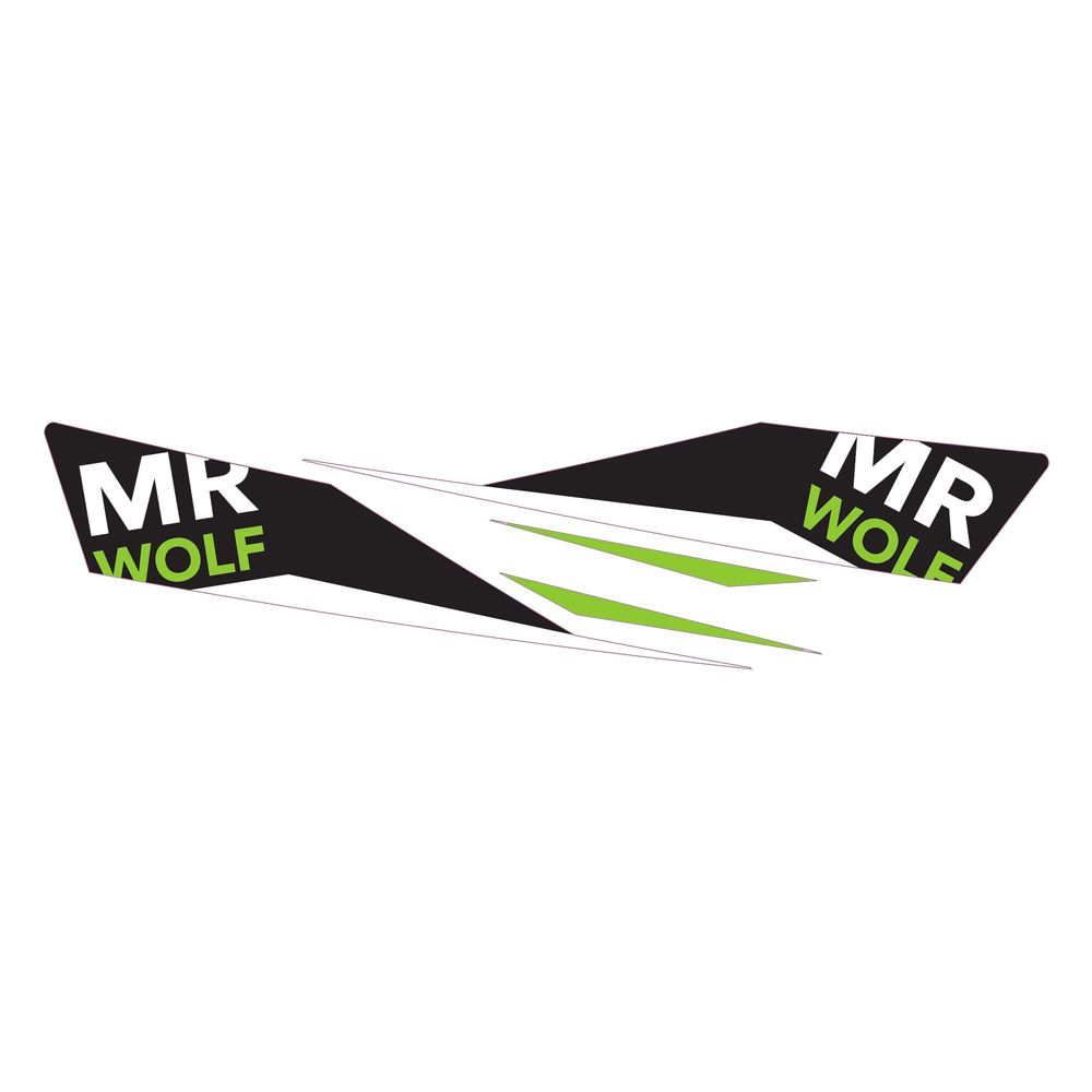 Recchie Stickers (Right+Left) Black/Green - Grafite Offroad