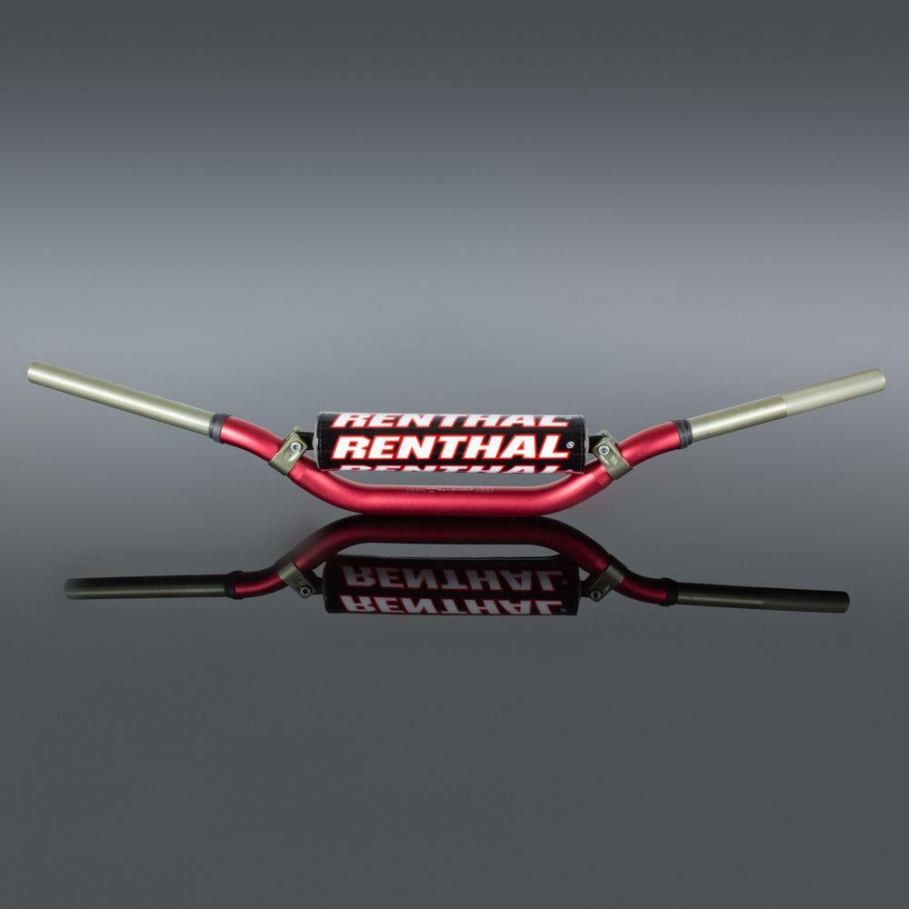 Renthal Handlebar | Twinwall | 997 Rc - Hon Crf 04-18 Kaw Kx-kxf 2006+ | Red - Grafite Offroad