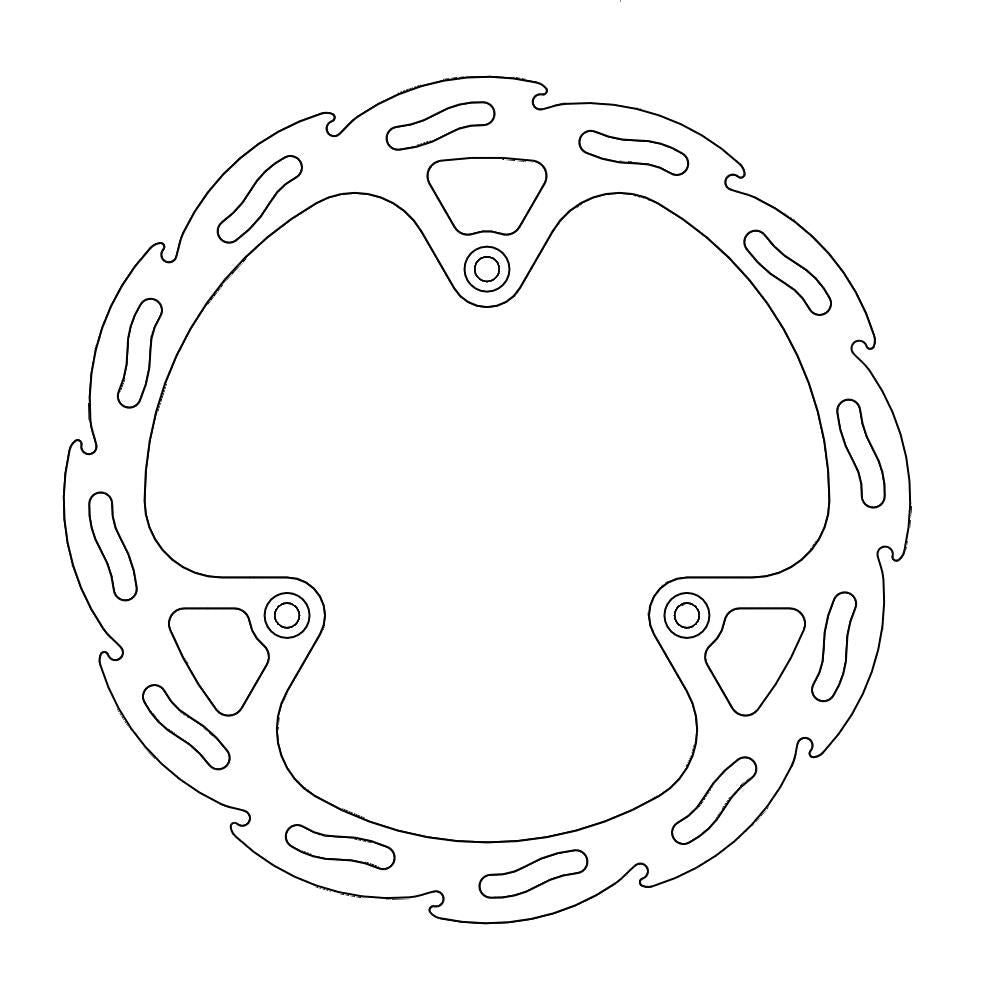 Brake Disc Off-road Flame - Front - Yamaha: Yz80/85 - Grafite Offroad