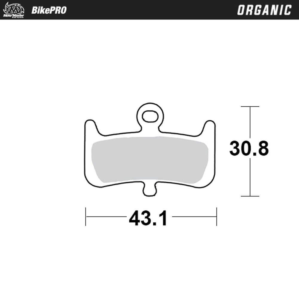 Brake Pad Bicycle Organic - Hayes Dominion A4 - Grafite Offroad