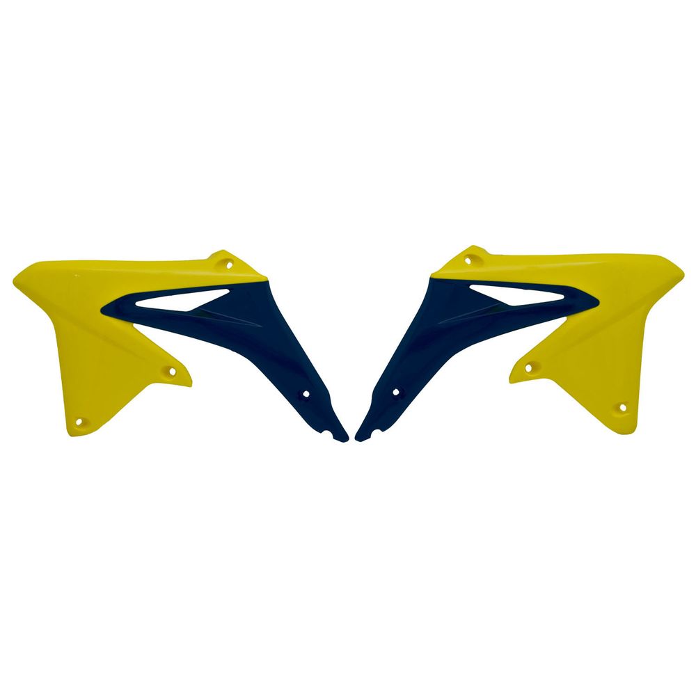 Radiator Scoops Rmz Yellow-blue Replica Suzuki - Grafite Offroad