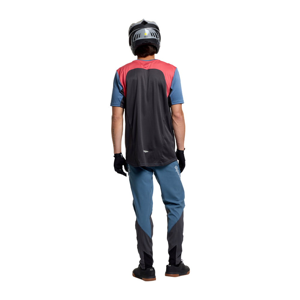 T-shirt Stage Short Sleeve - Signature - Blue - M Troy Lee Designs - Grafite Offroad