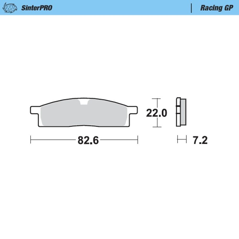 Sinter Brake Pads - Front - Sinter Pro Racing Gp - Yz 80,85,65 - Grafite Offroad